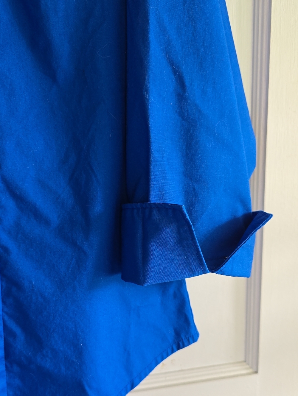 Lee Riders Royal Blue Button Down Shirt Size Large - Picture 6 of 9